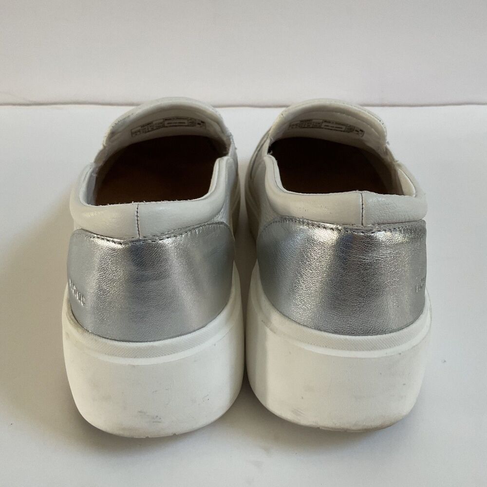 Vionic Kearny White Leather Platform Slip-on Sneaker Women's 9 Gorpcore Comfort - Picture 7 of 9